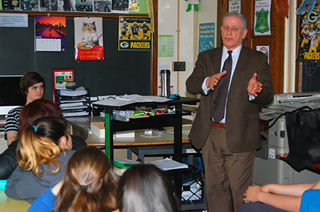 Host Organization Presentation at Mitchell School